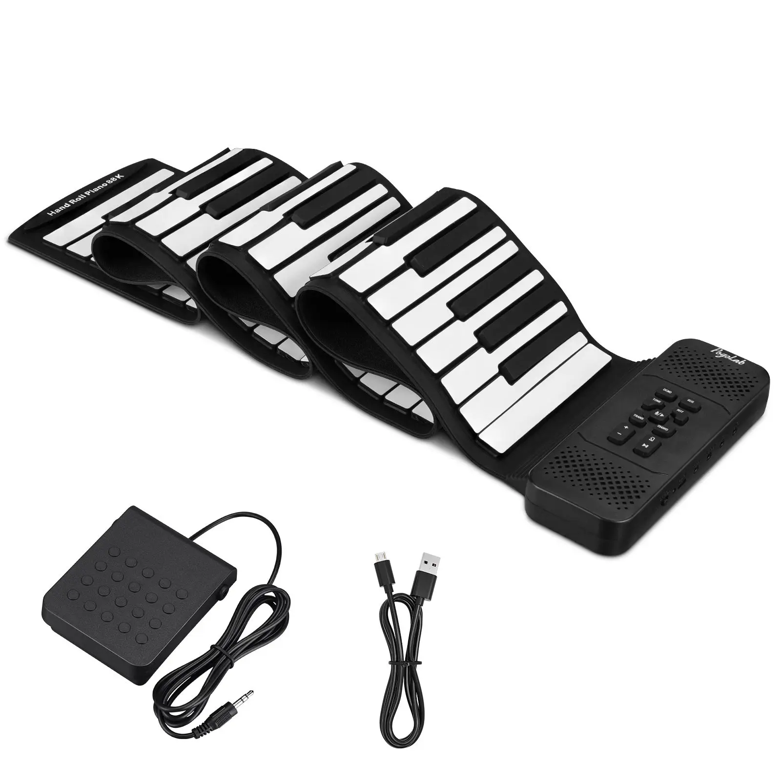 Piano Sustain Pedal - Pogolab 88-toetsen handoprolpiano draagbaar toetsenbord muziekinstrument