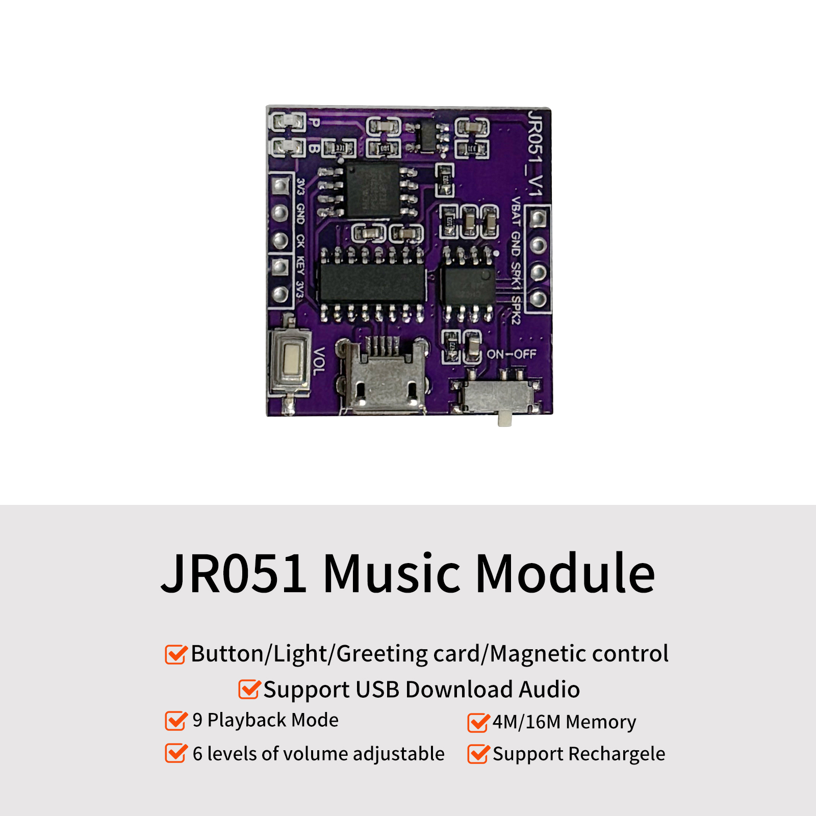 Audio Music For Download - Muziek Geluidsmodule Usb Download Ingebouwde 3W