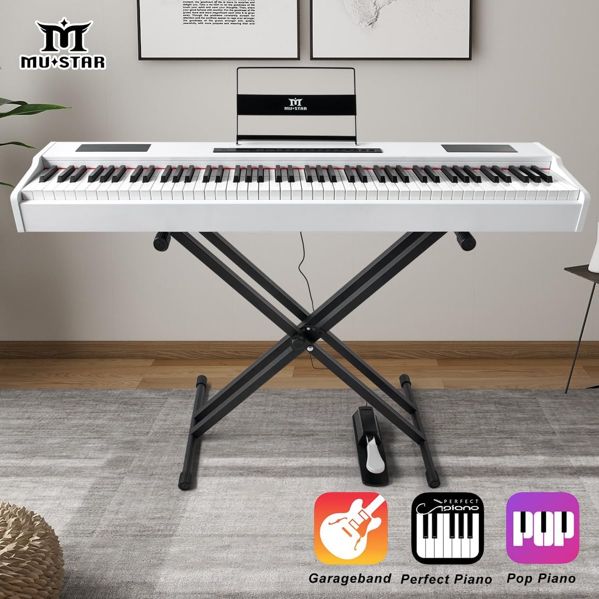 Piano Sustain Pedal - MUSTAR Digitale Piano Keyboard 88 toetsen