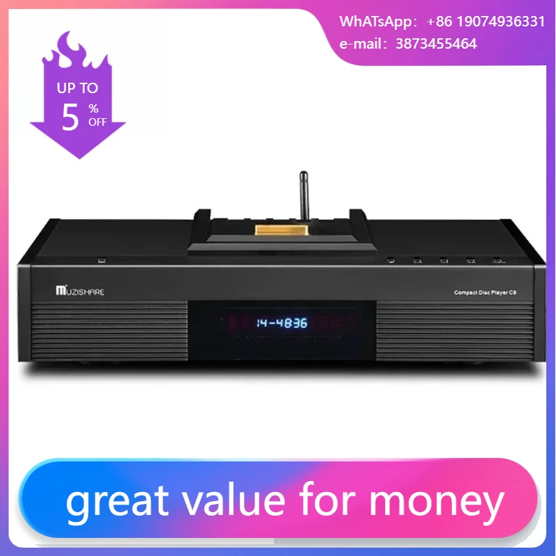 Audio Player With Youtube Music - C9 KSS-213Q Professionele Advanced Home CD-speler