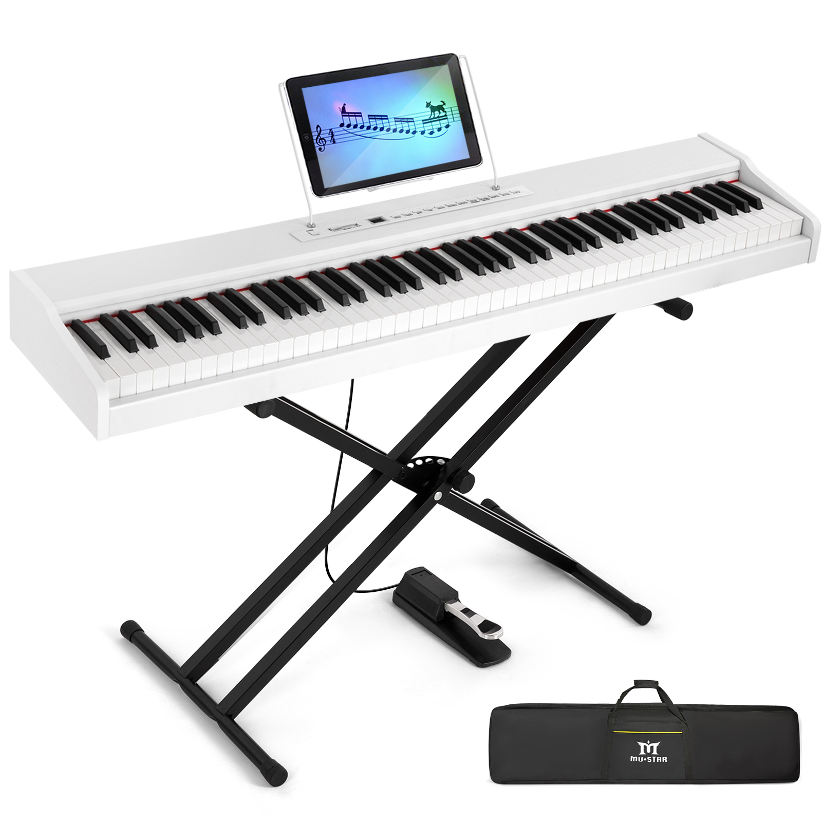 MUSTAR 88-toetsen pianoklavier - Piano Sustain Pedal recensie en prijs