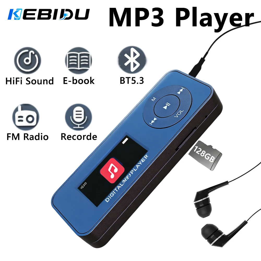 KEBIDU Draagbare MP3-speler Bl - Audio Music Recorder recensie en prijs
