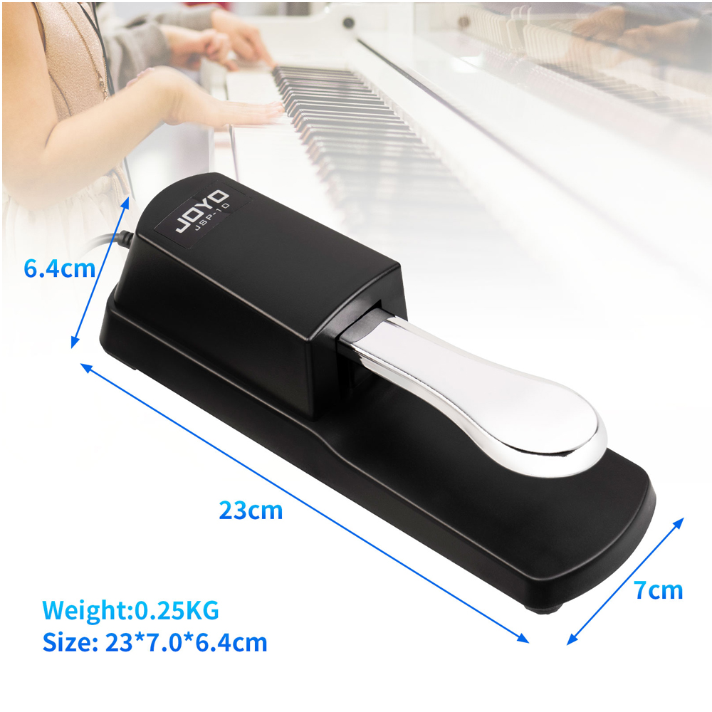 JOYO JSP-10 Sustainpedaal 6,35 - Piano Sustain Pedal recensie en prijs