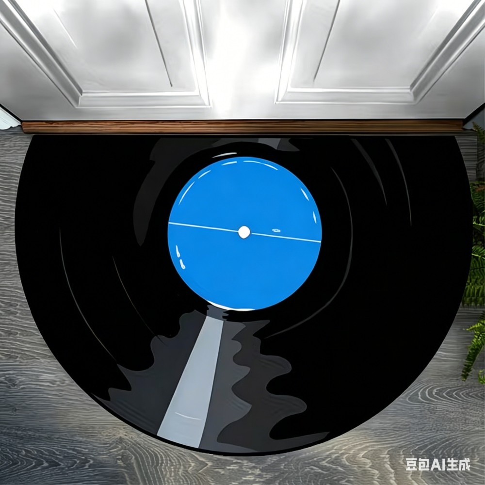 Retro vinylplaat halfronde deu - Audio Music Recorder recensie en prijs