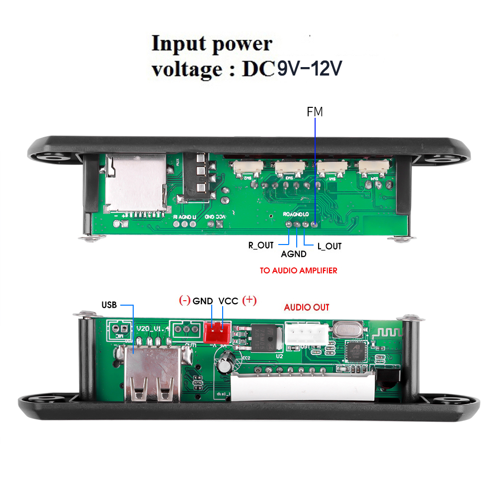 1-5 STKS 9 V 12 V MP3 WMA Deco - Audio Music Recorder recensie en prijs