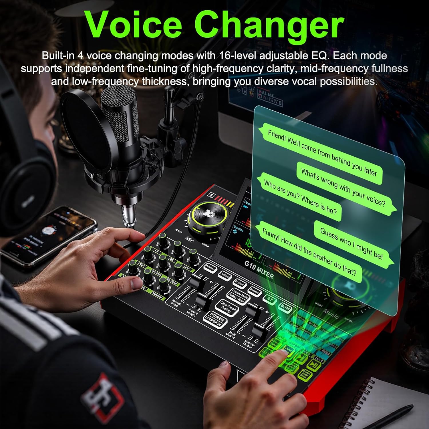 Tenlamp G10 Live streaming aud - Audio Music Recorder recensie en prijs