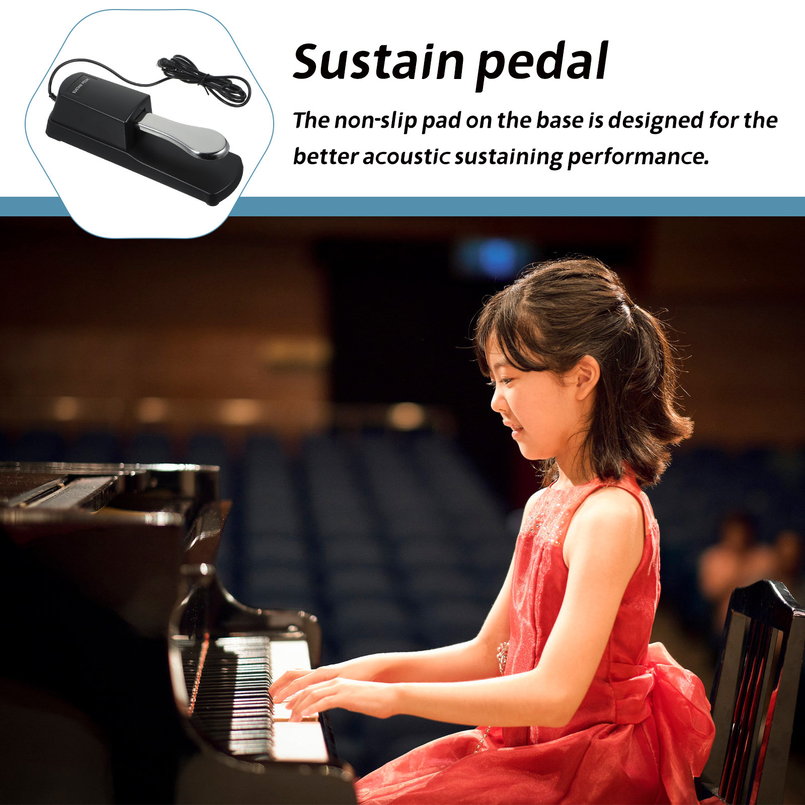 1Set Universeel Sustainpedaal  - Piano Sustain Pedal recensie en prijs